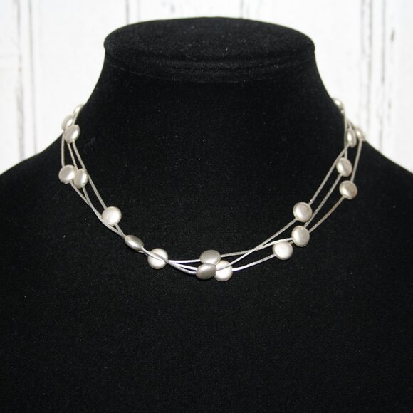 ✨ Beautiful Silver Layered Necklace by Icing · 15.5–19.5” - Picture 1 of 5